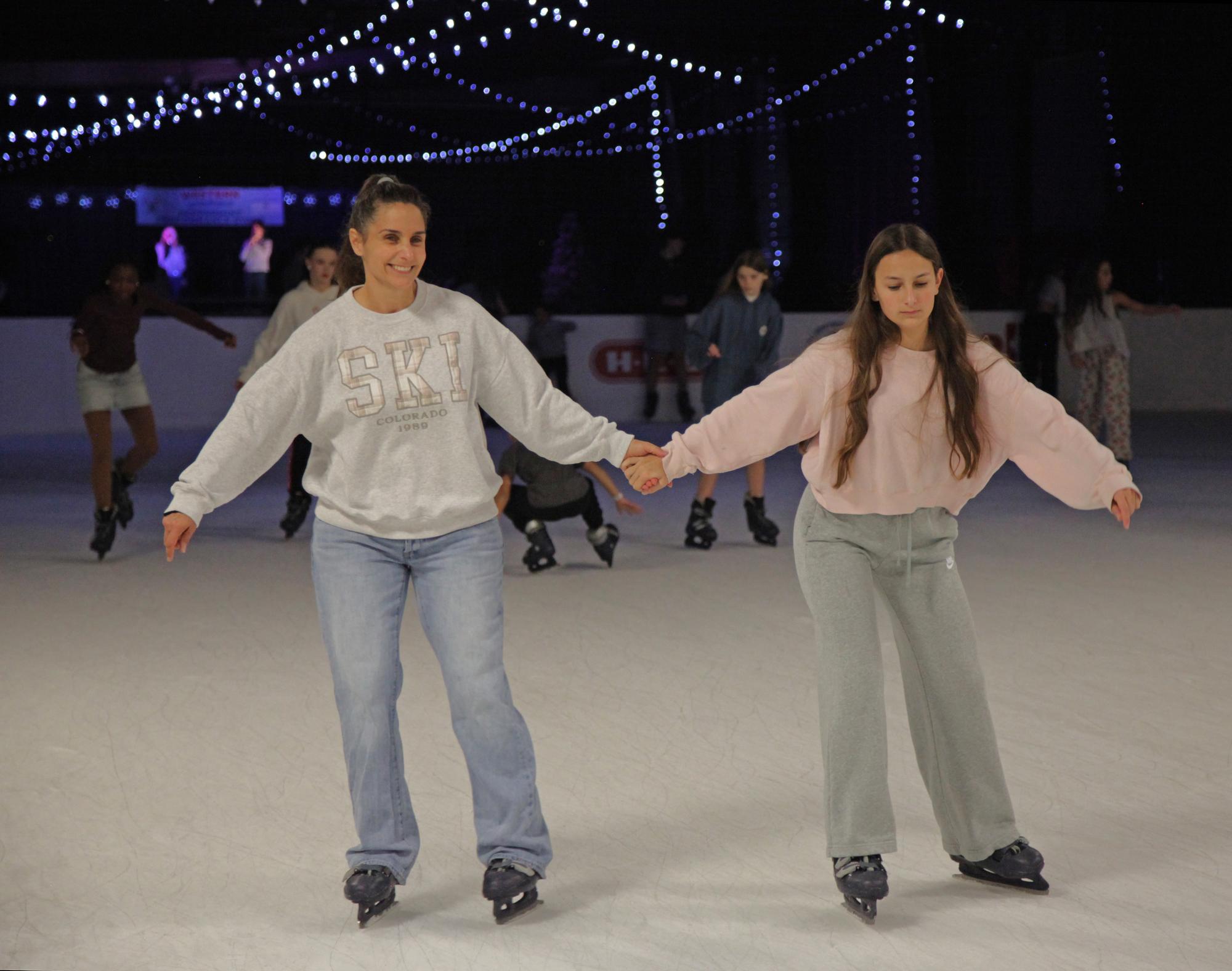 PHOTO BY LAURIE ANDERSON Western Wonderland visitors enjoy the ice rink.