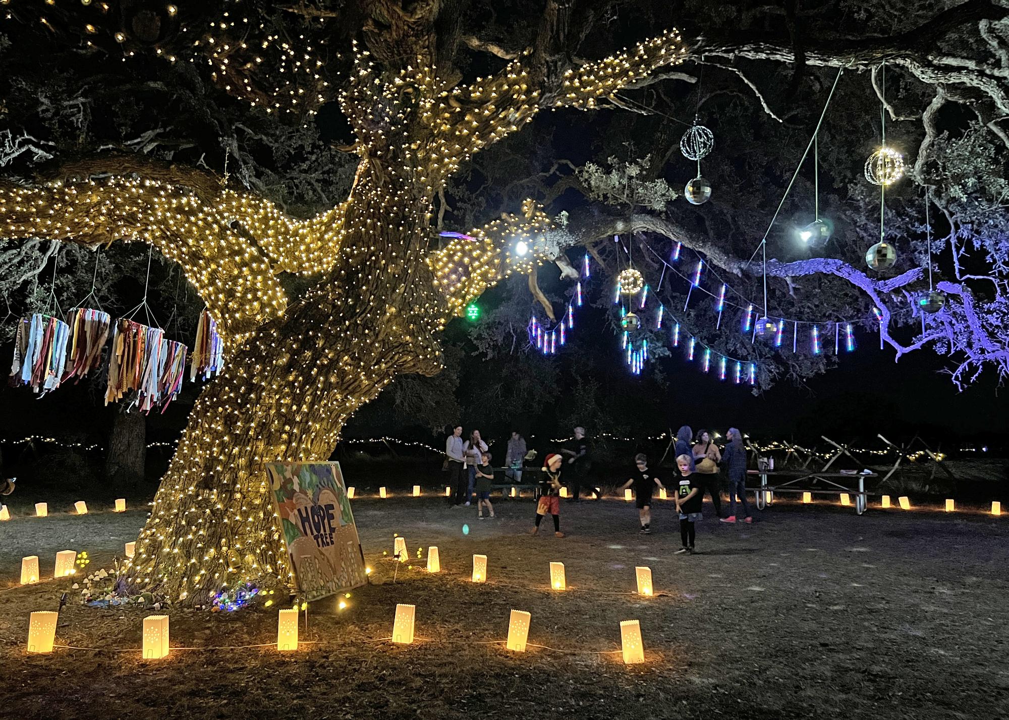 PHOTO BY LAURIE ANDERSON Pride of Dripping Springs created a Hope Tree on the...